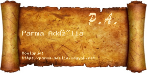 Parma Adélia névjegykártya